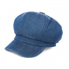 Mujers Visor Beret Newsboy Hat Vintage Cap Ladies 100% Cotton Spring Summer Navy 688168927614 eb-34101792